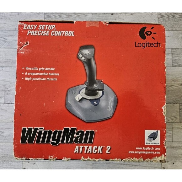 Vintage Logitech Wingman Attack 2, Yahoo Optical Mouse, Floppy Drive Bundle. - Picture 7 of 16